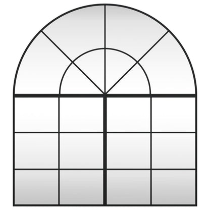 Wall Mirror Black 100x110 cm Arch Iron - OLBRIT