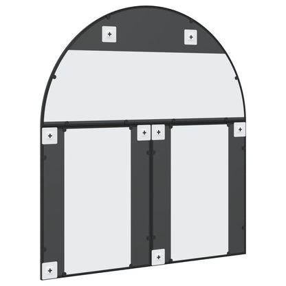 Wall Mirror Black 100x110 cm Arch Iron - OLBRIT