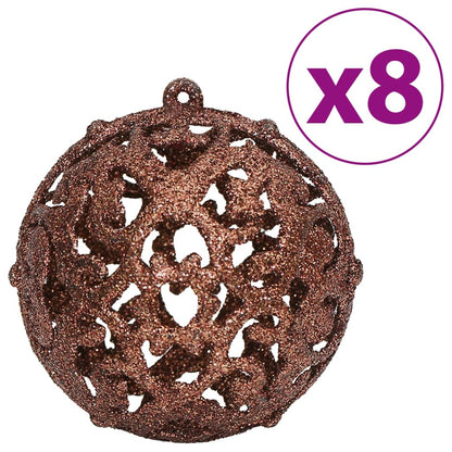 Christmas Baubles 100 pcs Brown 3 / 4 / 6 cm - OLBRIT
