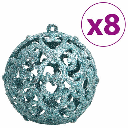 Christmas Baubles 100 pcs Turquoise 3 / 4 / 6 cm - OLBRIT