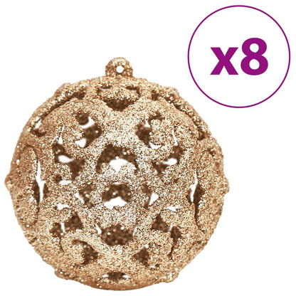 Christmas Baubles 100 pcs Champagne and Brown 3 / 4 / 6 cm - OLBRIT