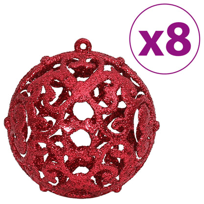 Christmas Baubles 100 pcs Wine Red 3 / 4 / 6 cm - OLBRIT