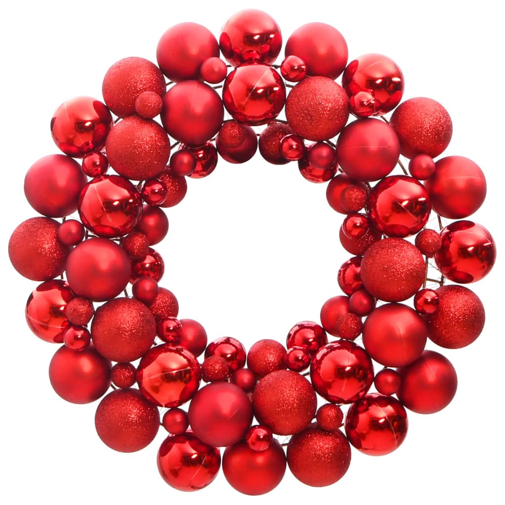 Christmas Wreath Red 45 cm Polystyrene - OLBRIT
