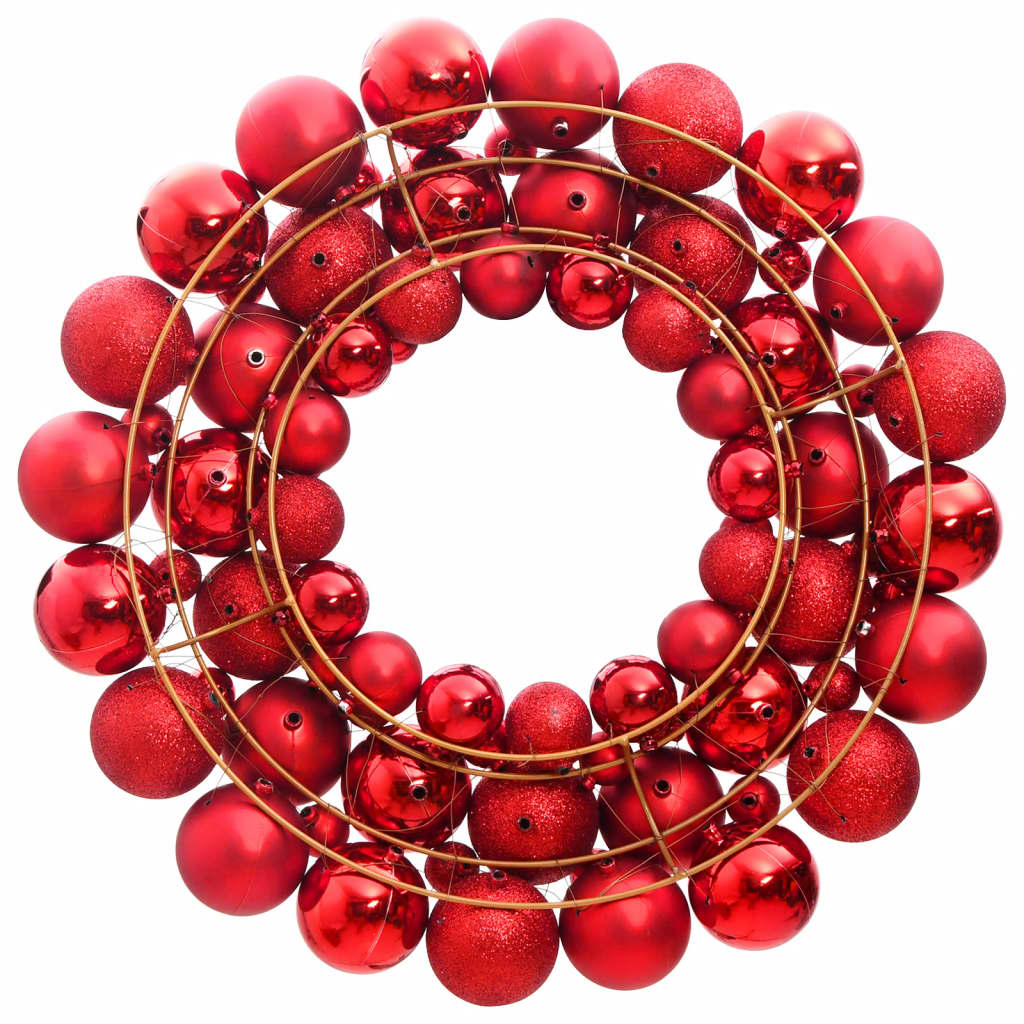 Christmas Wreath Red 45 cm Polystyrene - OLBRIT