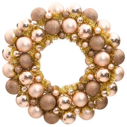 Christmas Wreath Rose Gold 45 cm Polystyrene - OLBRIT