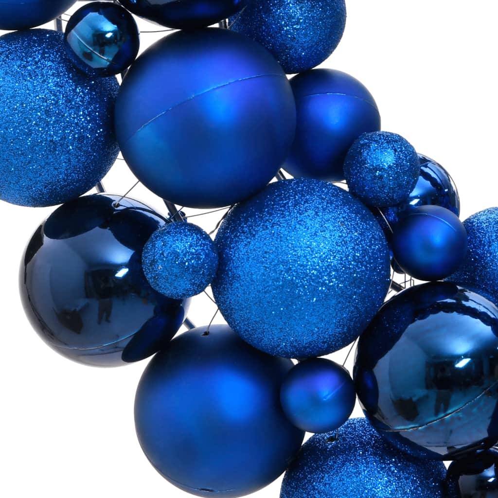 Christmas Wreath Blue 45 cm Polystyrene - OLBRIT