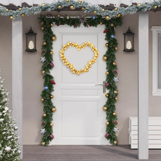 Christmas Balls Garland Gold 175 cm Polystyrene - OLBRIT
