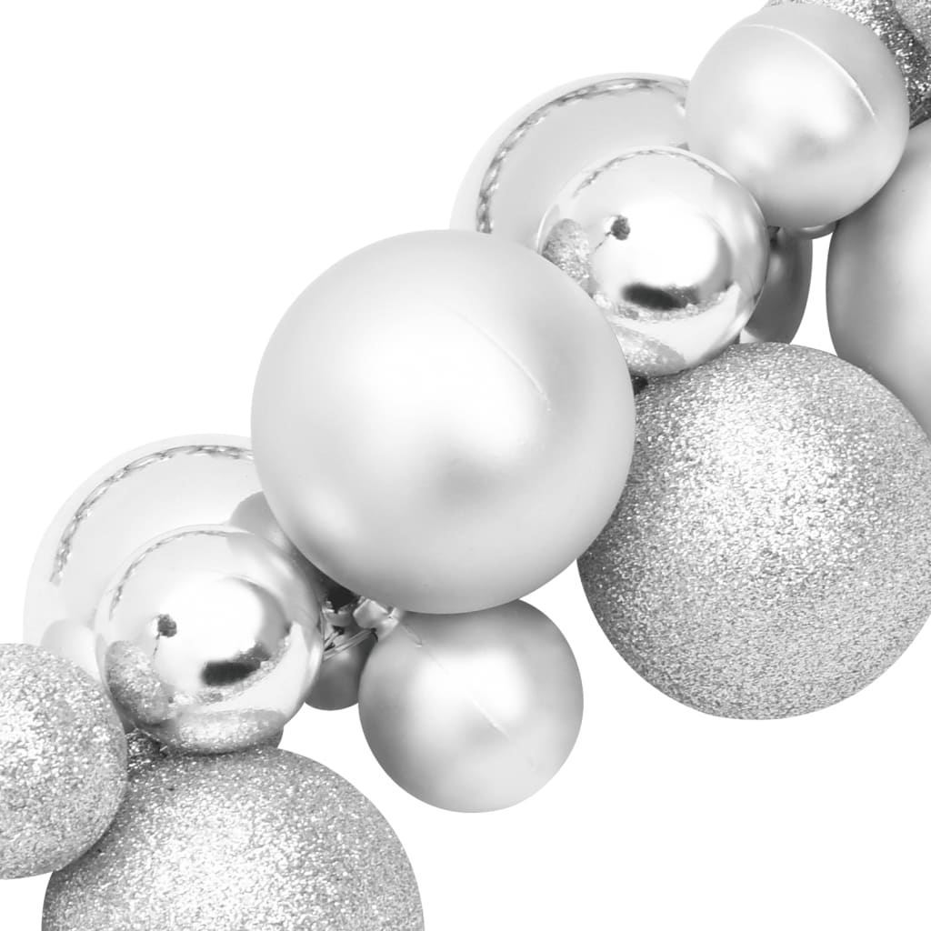 Christmas Balls Garland Silver 175 cm Polystyrene - OLBRIT
