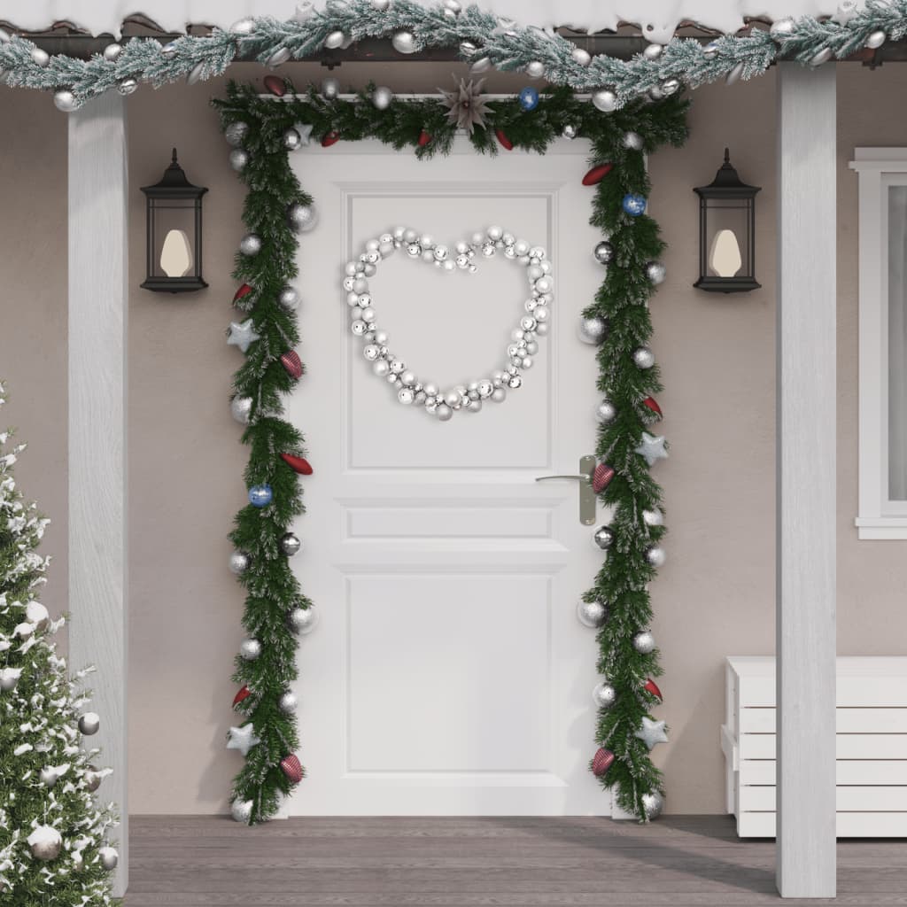 Christmas Balls Garland Silver 175 cm Polystyrene - OLBRIT