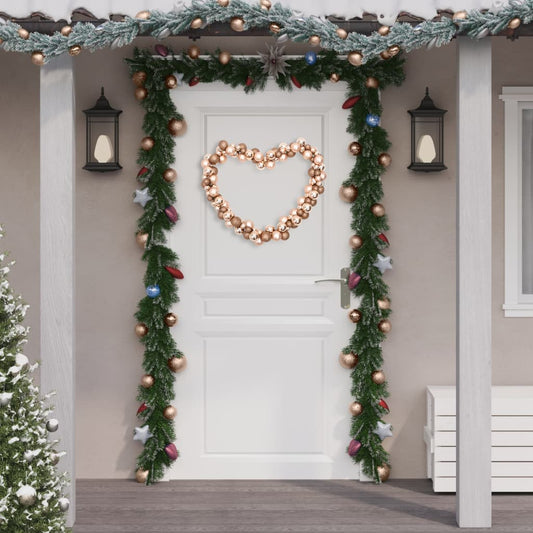 Christmas Balls Garland Rose Gold 175 cm Polystyrene - OLBRIT