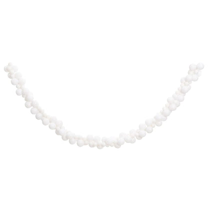 Christmas Balls Garland White 175 cm Polystyrene - OLBRIT