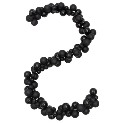 Christmas Balls Garland Black 175 cm Polystyrene - OLBRIT