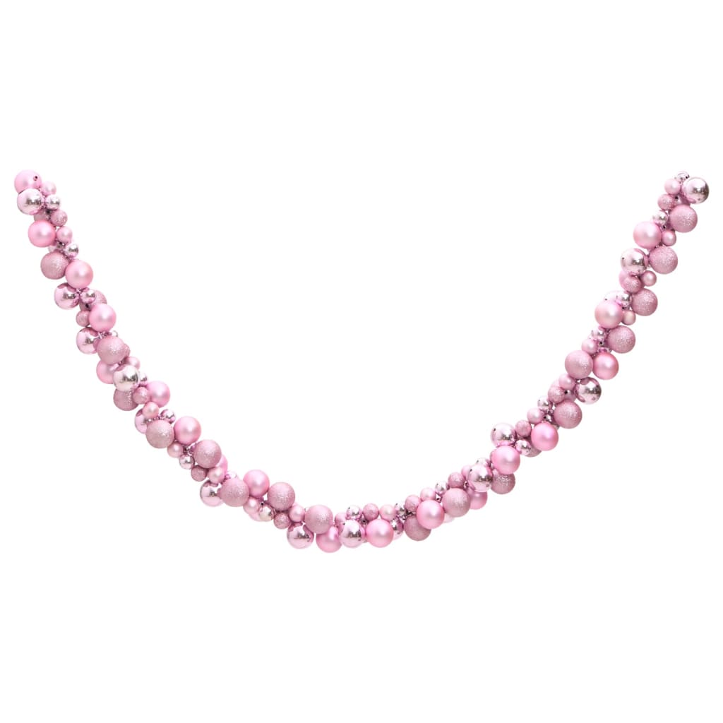 Christmas Balls Garland Pink 175 cm Polystyrene - OLBRIT