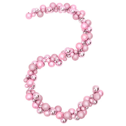 Christmas Balls Garland Pink 175 cm Polystyrene - OLBRIT