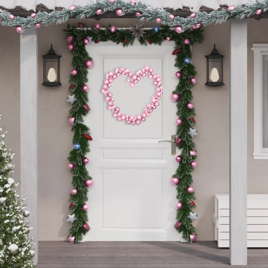 Christmas Balls Garland Pink 175 cm Polystyrene - OLBRIT