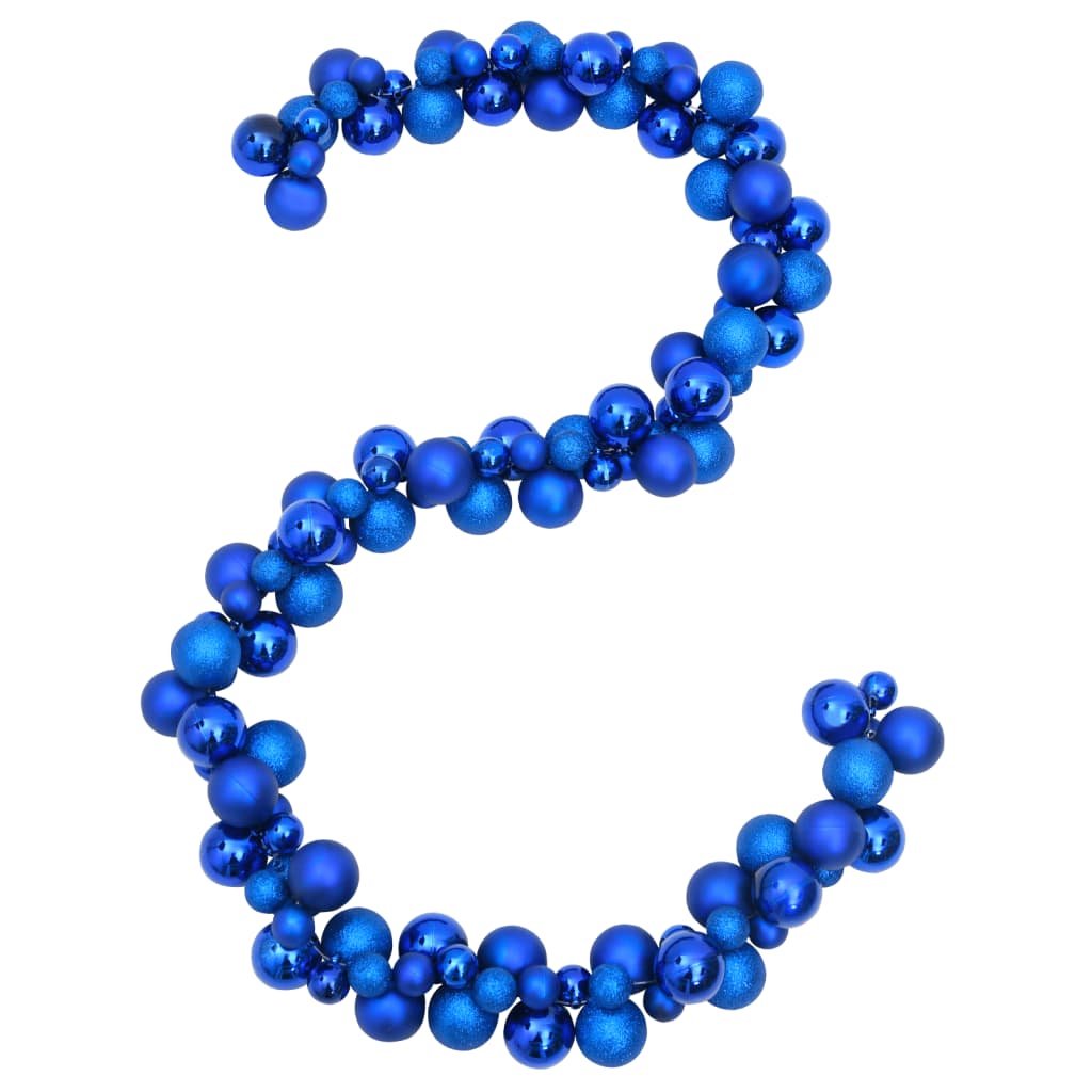 Christmas Balls Garland Blue 175 cm Polystyrene - OLBRIT