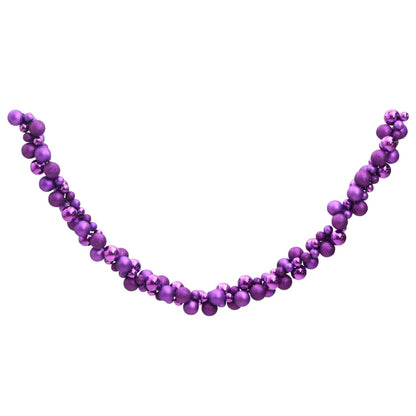 Christmas Balls Garland Purple 175 cm Polystyrene - OLBRIT