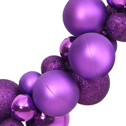 Christmas Balls Garland Purple 175 cm Polystyrene - OLBRIT