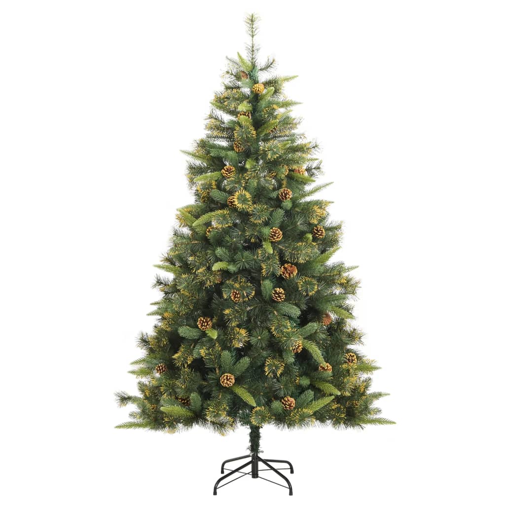 Artificial Hinged Christmas Tree with Cones 240 cm - OLBRIT