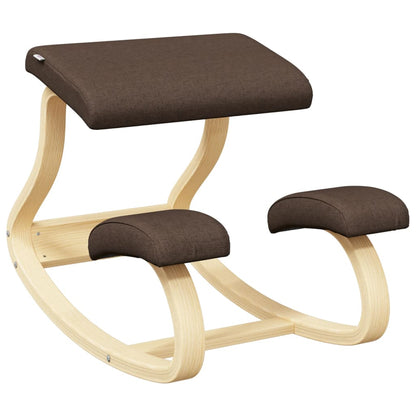 vidaXL Kneeling Chair Brown 48x71x51 cm Birch Plywood - OLBRIT