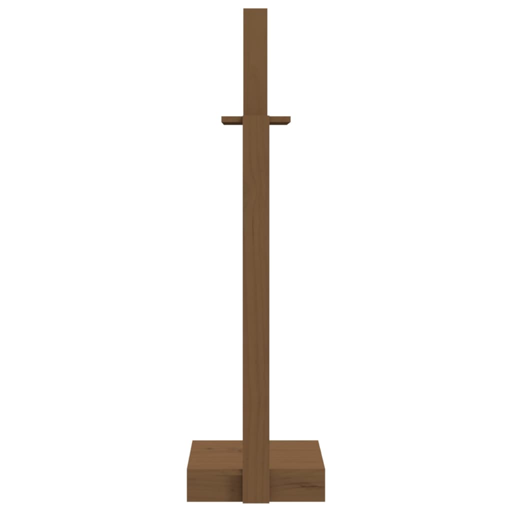 Log Holder Honey Brown 33.5x30x110 cm Solid Wood Pine - OLBRIT