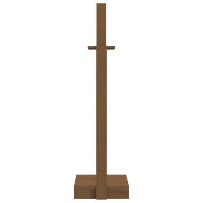 Log Holder Honey Brown 33.5x30x110 cm Solid Wood Pine - OLBRIT