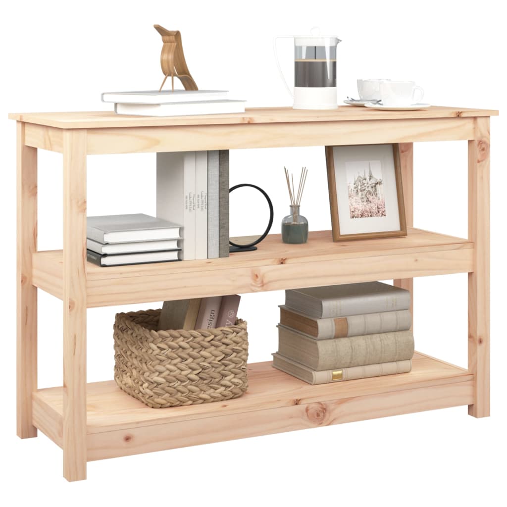 Console Table 110x40x74 cm Solid Wood Pine - OLBRIT