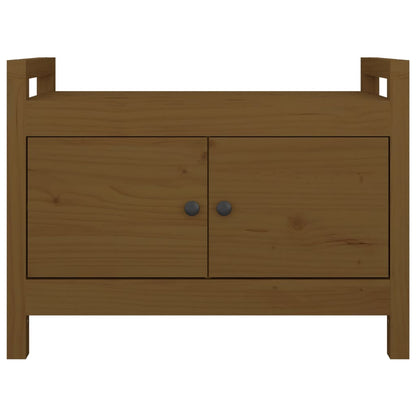 Hall Bench Honey Brown 80x40x60 cm Solid Wood Pine - OLBRIT