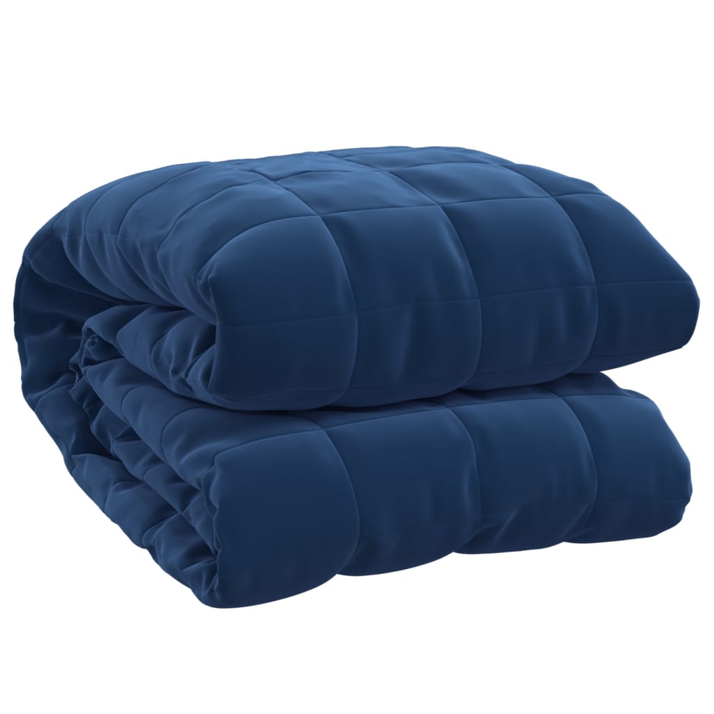 Weighted Blanket Blue 200x200 cm 9 kg Fabric - OLBRIT