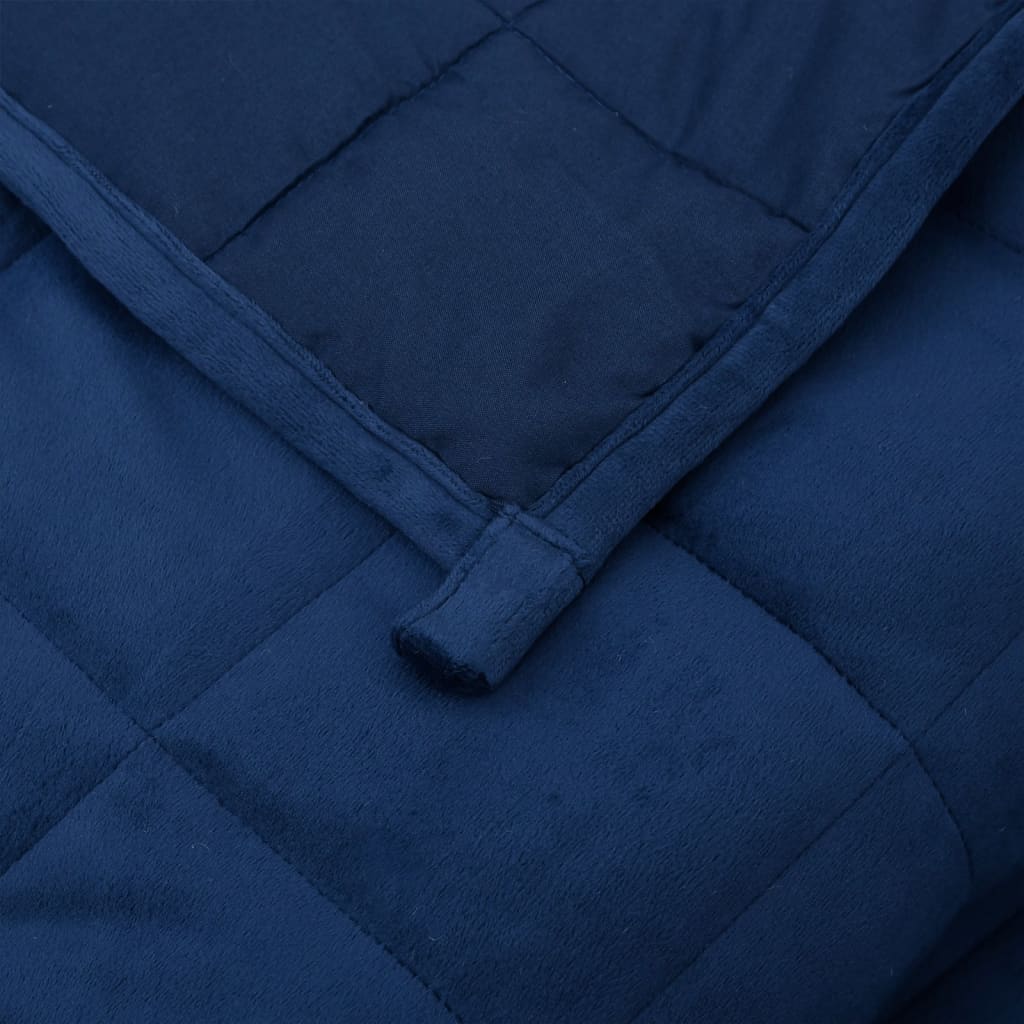 Weighted Blanket Blue 200x200 cm 9 kg Fabric - OLBRIT