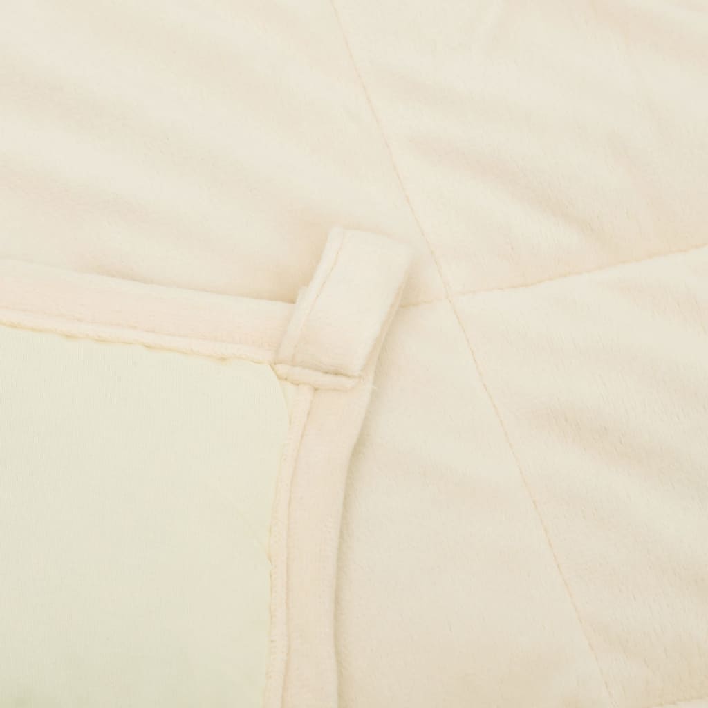 Weighted Blanket Light Cream 120x180 cm 5 kg Fabric - OLBRIT
