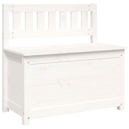 Bench White 80x41x77 cm Solid Wood Pine - OLBRIT