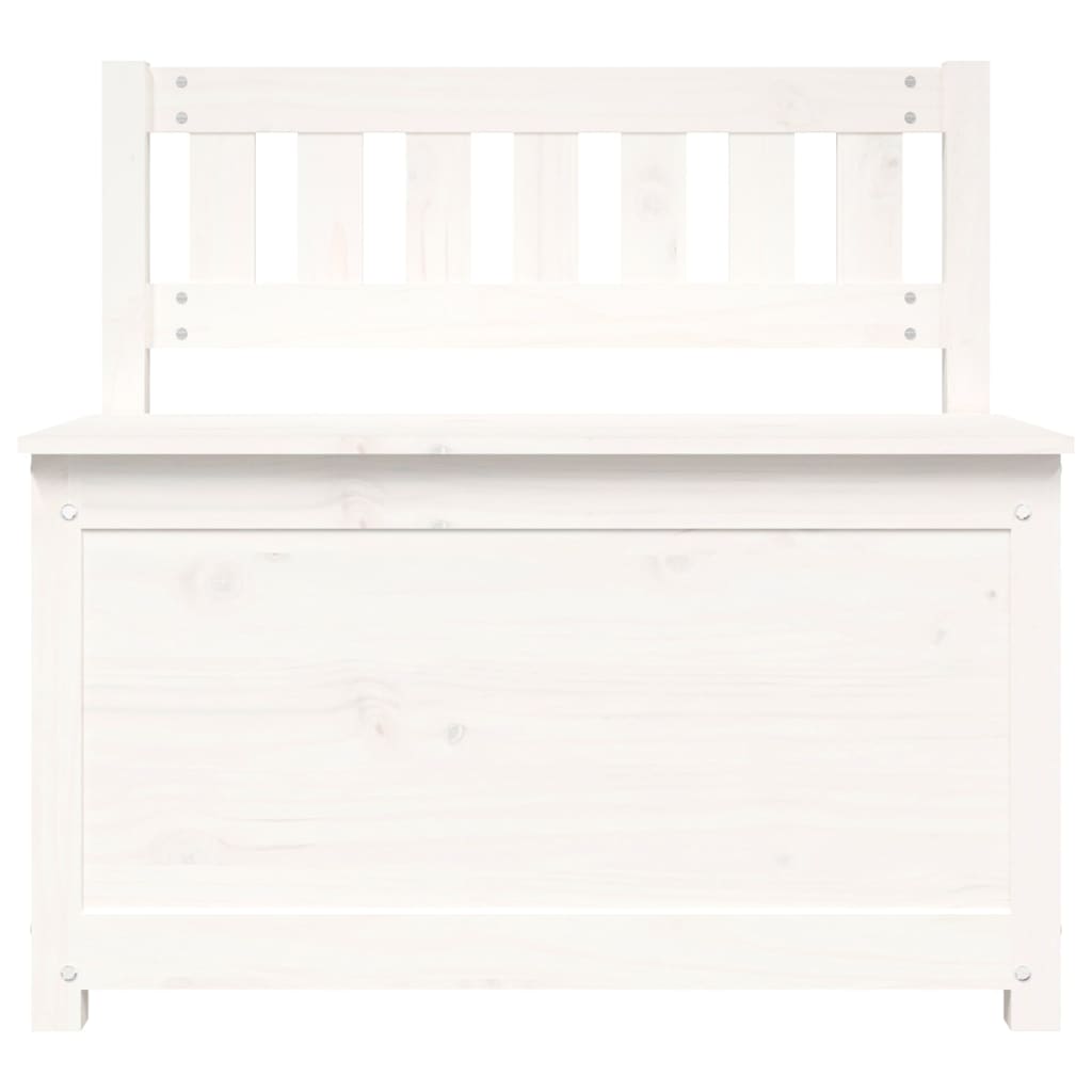 Bench White 80x41x77 cm Solid Wood Pine - OLBRIT