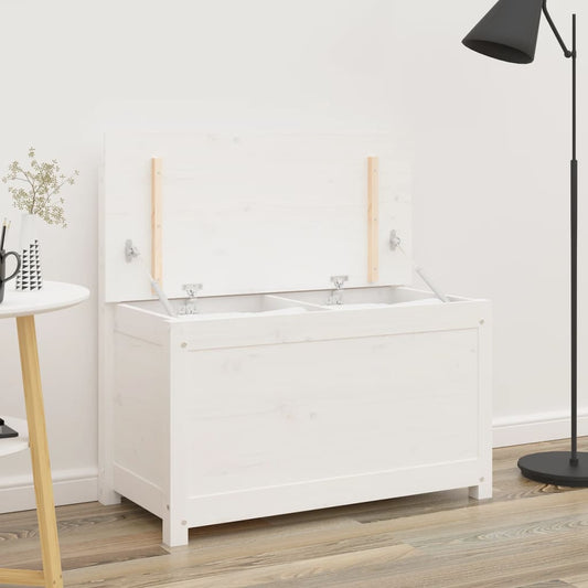 Bench White 80x41x77 cm Solid Wood Pine - OLBRIT