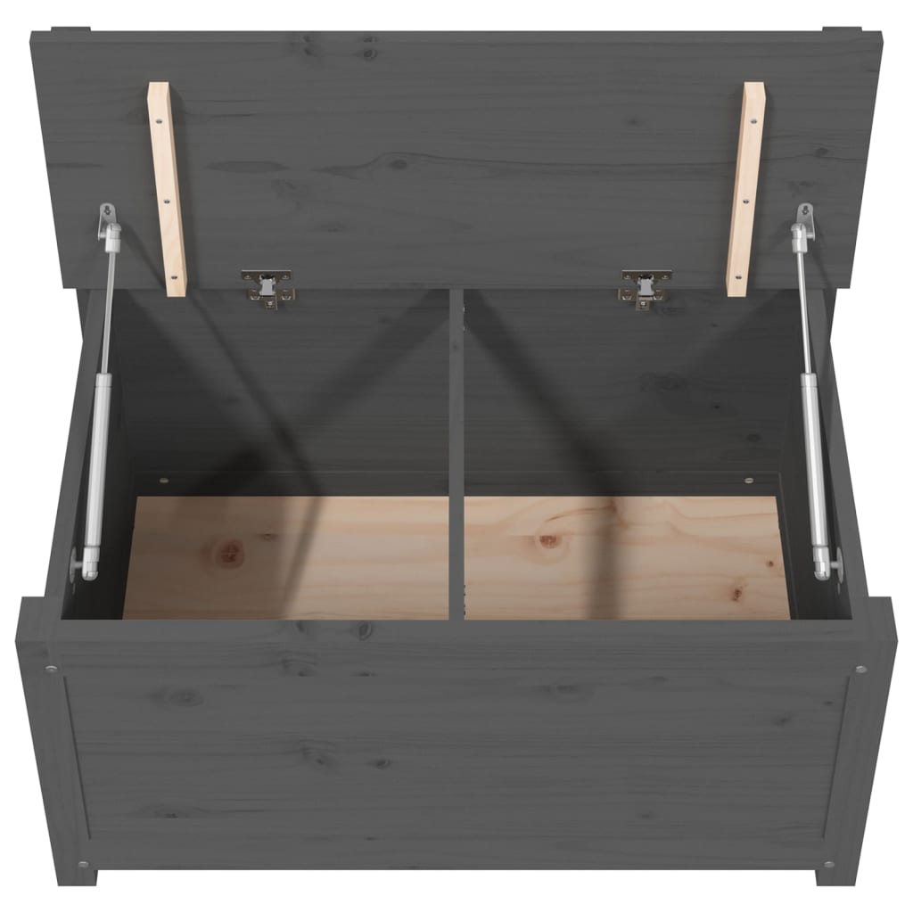 Bench Grey 80x41x77 cm Solid Wood Pine - OLBRIT