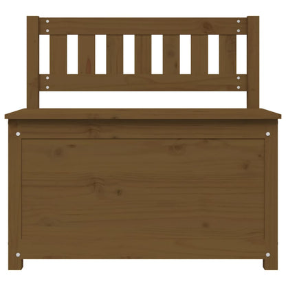 Bench Honey Brown 80x41x77 cm Solid Wood Pine - OLBRIT