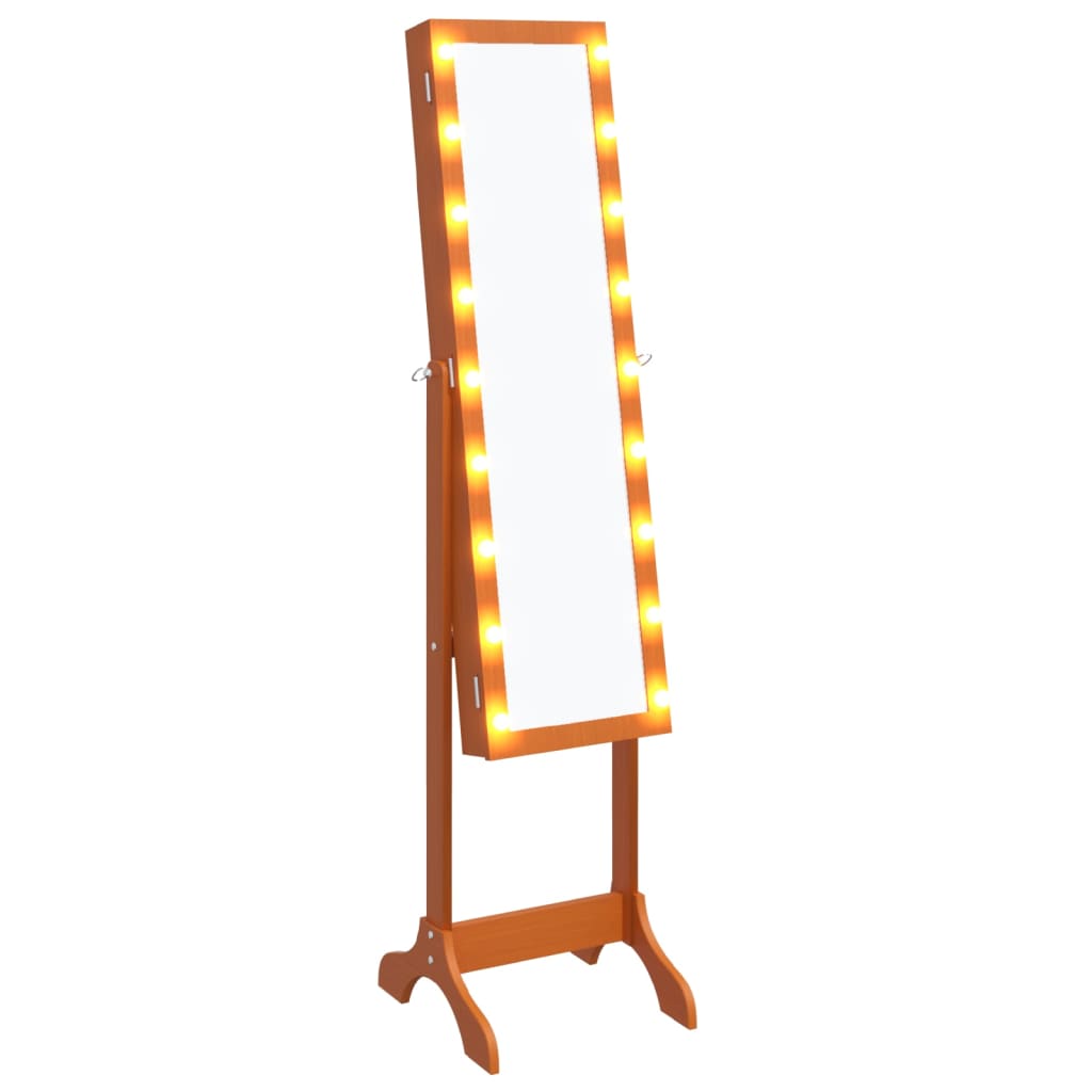 Free-Standing Mirror with LED 34x37x146 cm - OLBRIT