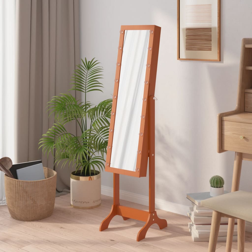 Free-Standing Mirror with LED 34x37x146 cm - OLBRIT