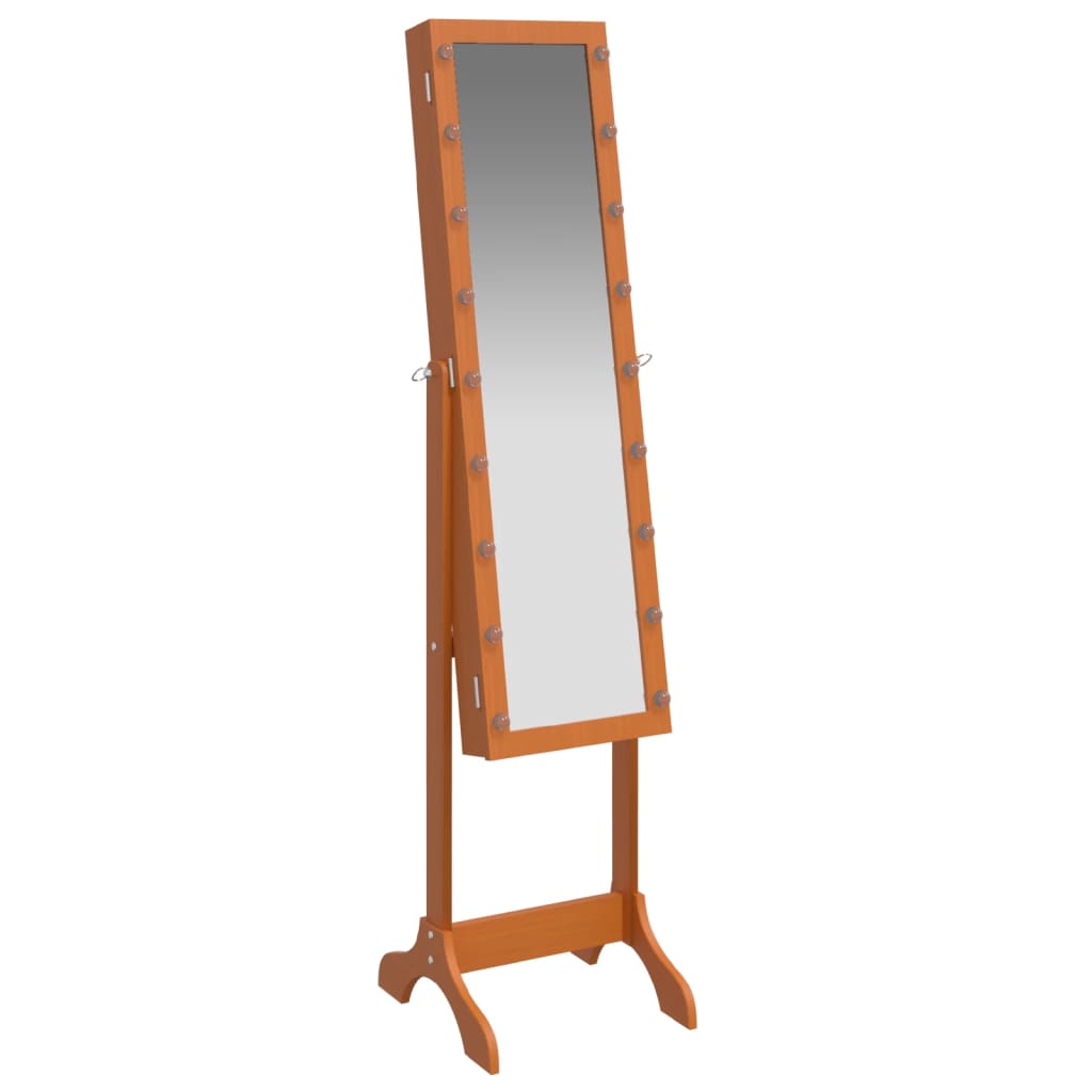 Free-Standing Mirror with LED 34x37x146 cm - OLBRIT