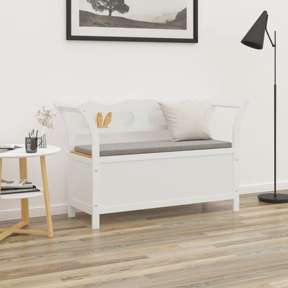 Bench White 107x45x75.5 cm Solid Wood Fir - OLBRIT