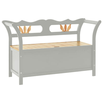 Bench Grey 107x45x75.5 cm Solid Wood Fir - OLBRIT