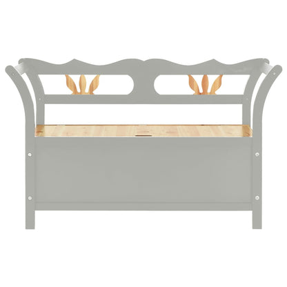 Bench Grey 107x45x75.5 cm Solid Wood Fir - OLBRIT