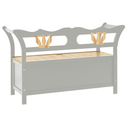 Bench Grey 107x45x75.5 cm Solid Wood Fir - OLBRIT