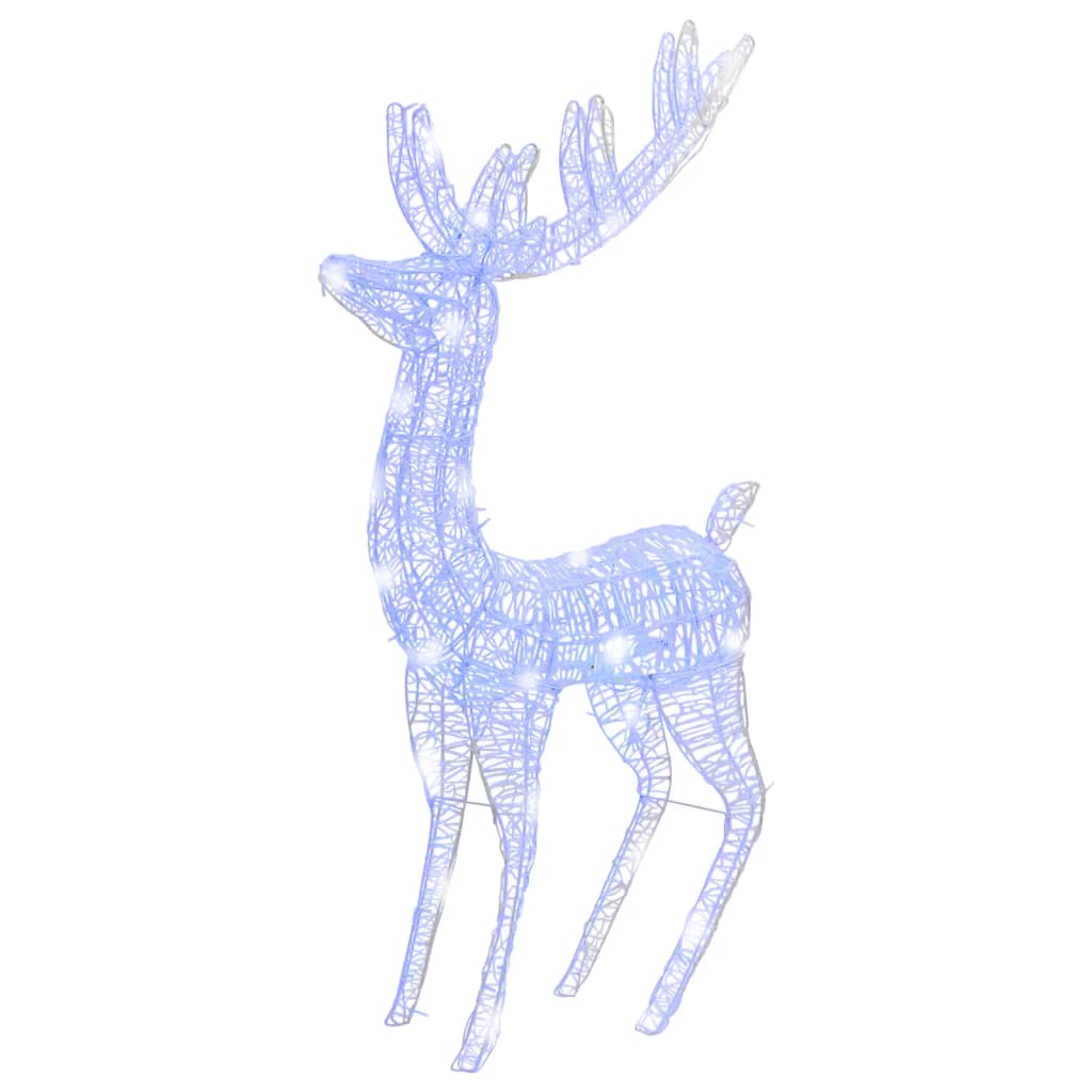 XXL Acrylic Christmas Reindeers 250 LED 3 pcs 180 cm Blue - OLBRIT
