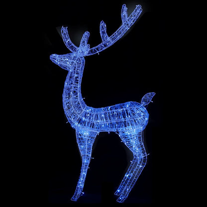 XXL Acrylic Christmas Reindeers 250 LED 3 pcs 180 cm Blue - OLBRIT