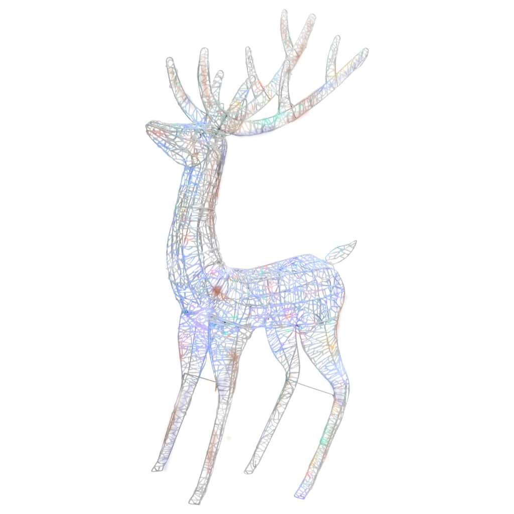 XXL Acrylic Christmas Reindeers 250 LED 2 pcs 180 cm Multicolour - OLBRIT