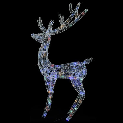 XXL Acrylic Christmas Reindeers 250 LED 2 pcs 180 cm Multicolour - OLBRIT