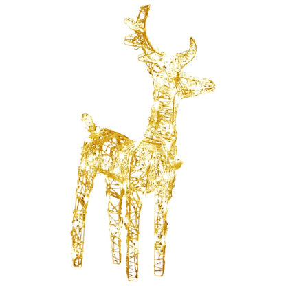 Christmas Reindeers 6 pcs Warm White 240 LEDs Acrylic - OLBRIT