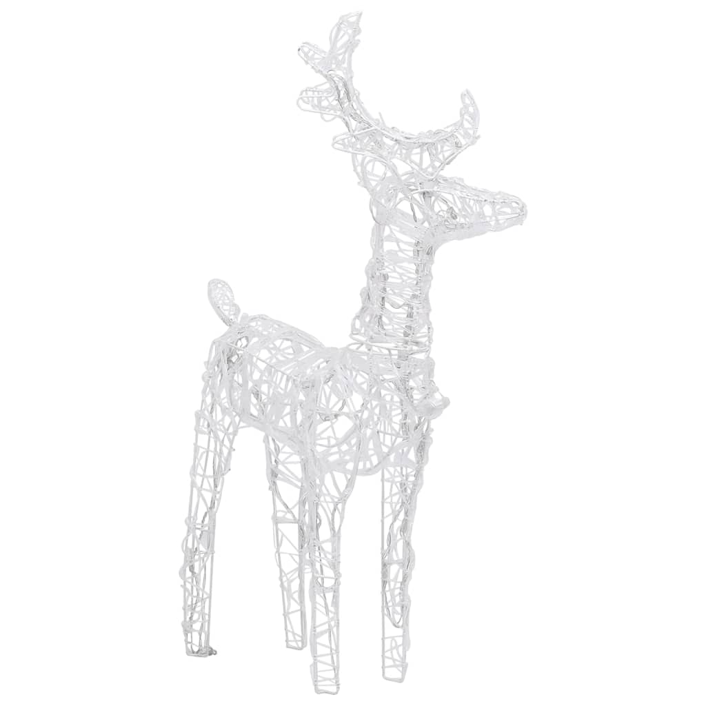 Christmas Reindeers 4 pcs Cold White 160 LEDs Acrylic - OLBRIT
