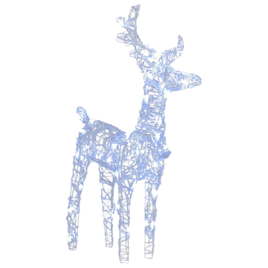Christmas Reindeers 4 pcs Cold White 160 LEDs Acrylic - OLBRIT